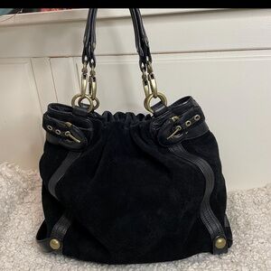 Hype Black Suede Women's Bag